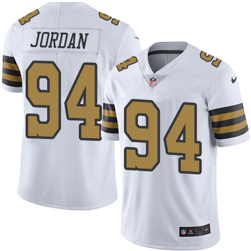 Men New Orleans Saints #94 Cam Jordan Navy White Nike Color Rush Playe NFL Jerseys ->customized ncaa jersey->Custom Jersey